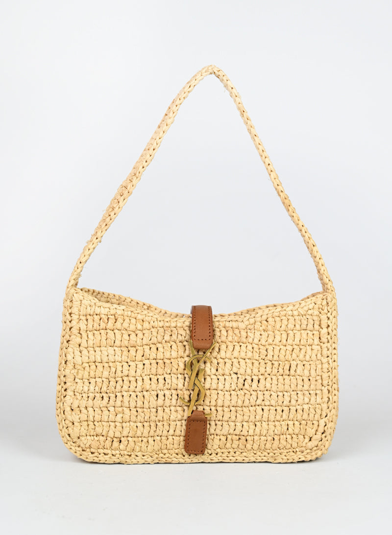 Saint Laurent Borsa Le 5 à 7 in rafia -  lesleyluxuryvintage