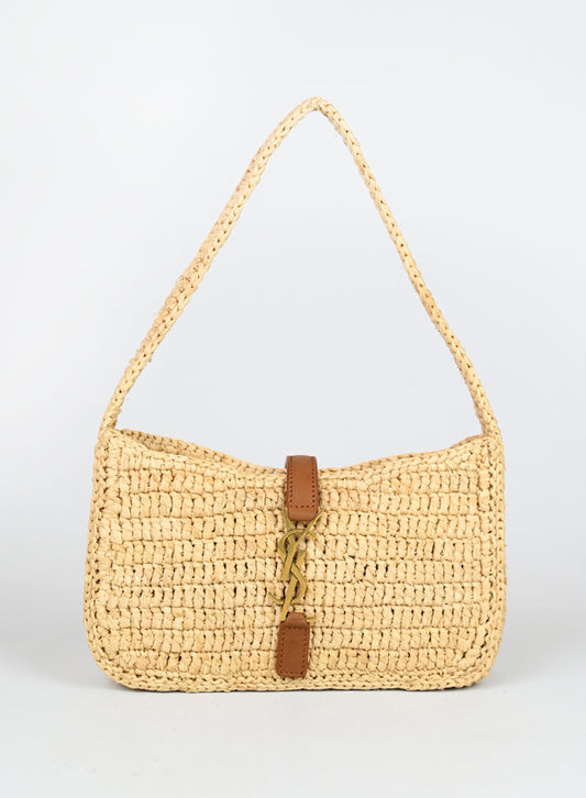 Saint Laurent Borsa Le 5 à 7 in rafia -  lesleyluxuryvintage