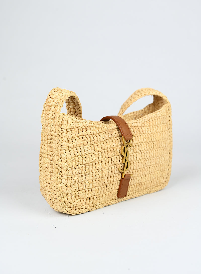 Saint Laurent Borsa Le 5 à 7 in rafia -  lesleyluxuryvintage