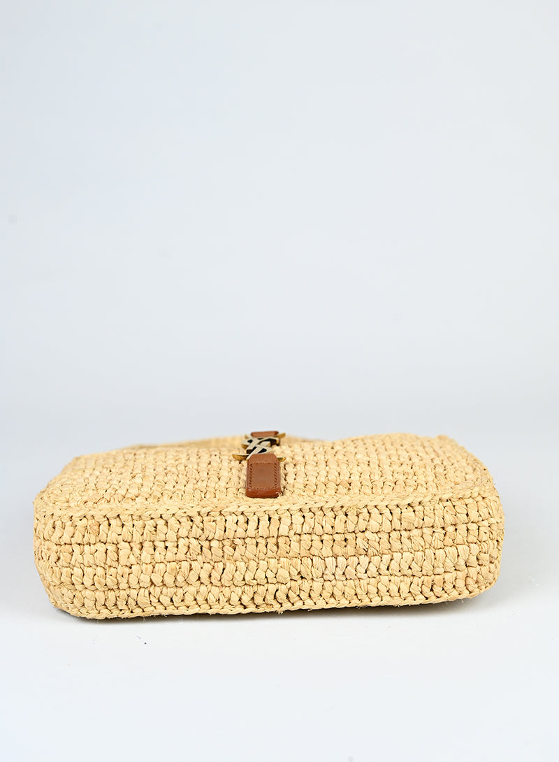 Saint Laurent Borsa Le 5 à 7 in rafia -  lesleyluxuryvintage