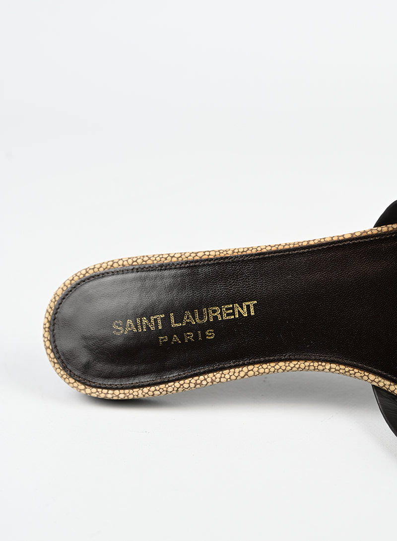 Saint Laurent Sandali Tribute in pelle beige - N. 37 ½ -  lesleyluxuryvintage