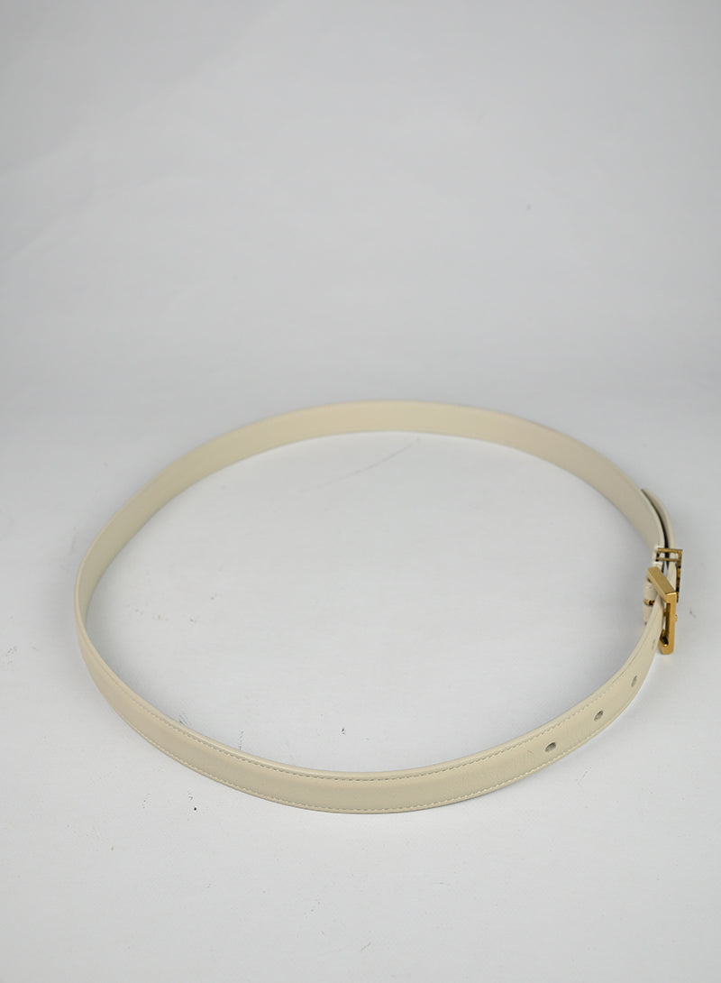 Saint Laurent Cintura Cassandre Burro