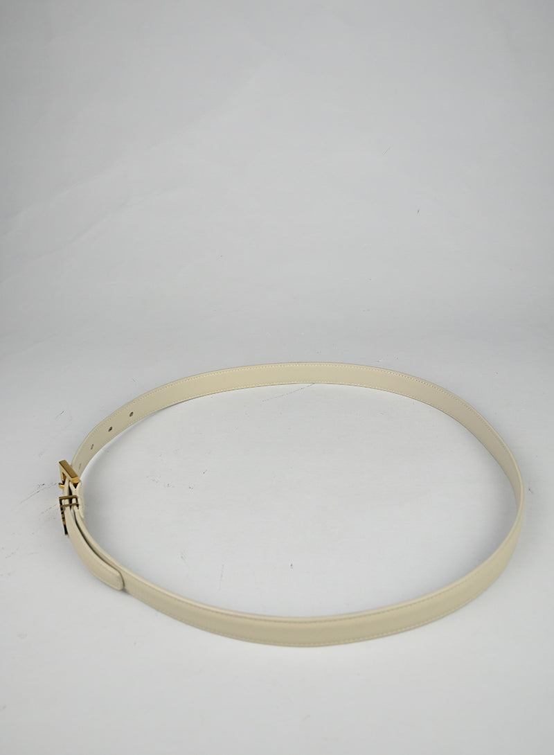 Saint Laurent Cintura Cassandre Burro