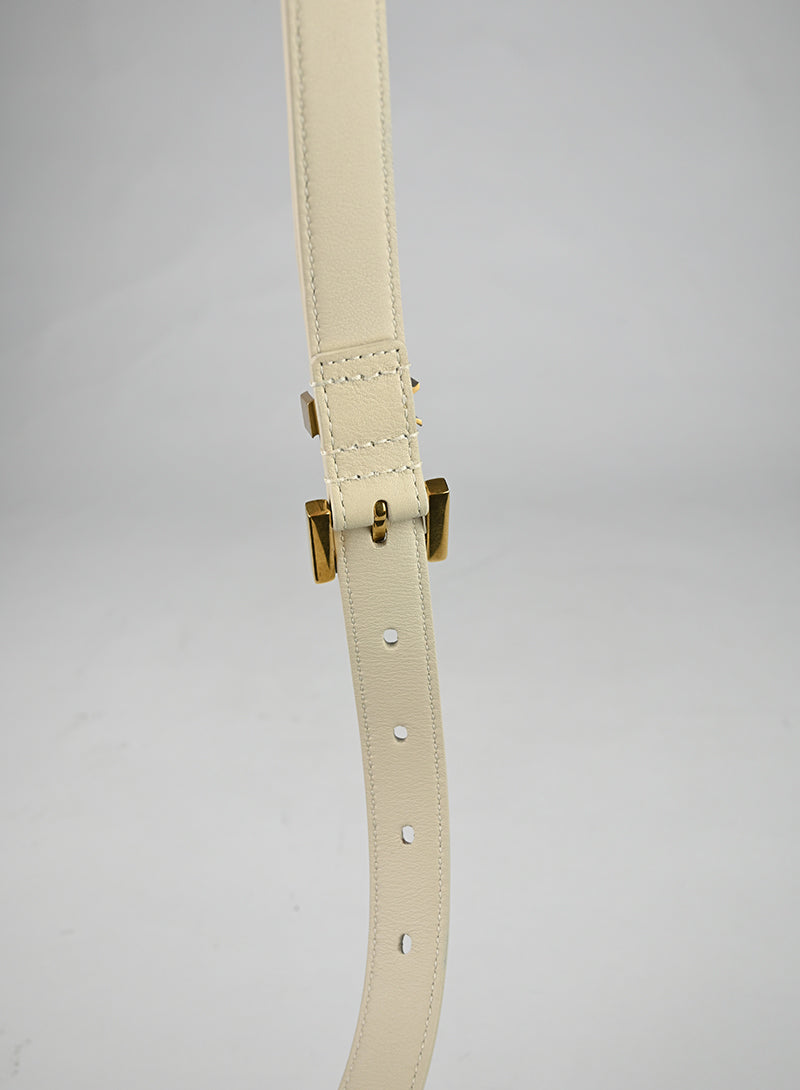 Saint Laurent Cintura Cassandre Burro