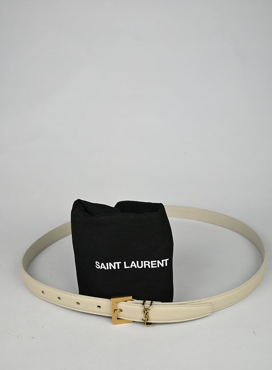 Saint Laurent Cintura Cassandre Burro -  lesleyluxuryvintage