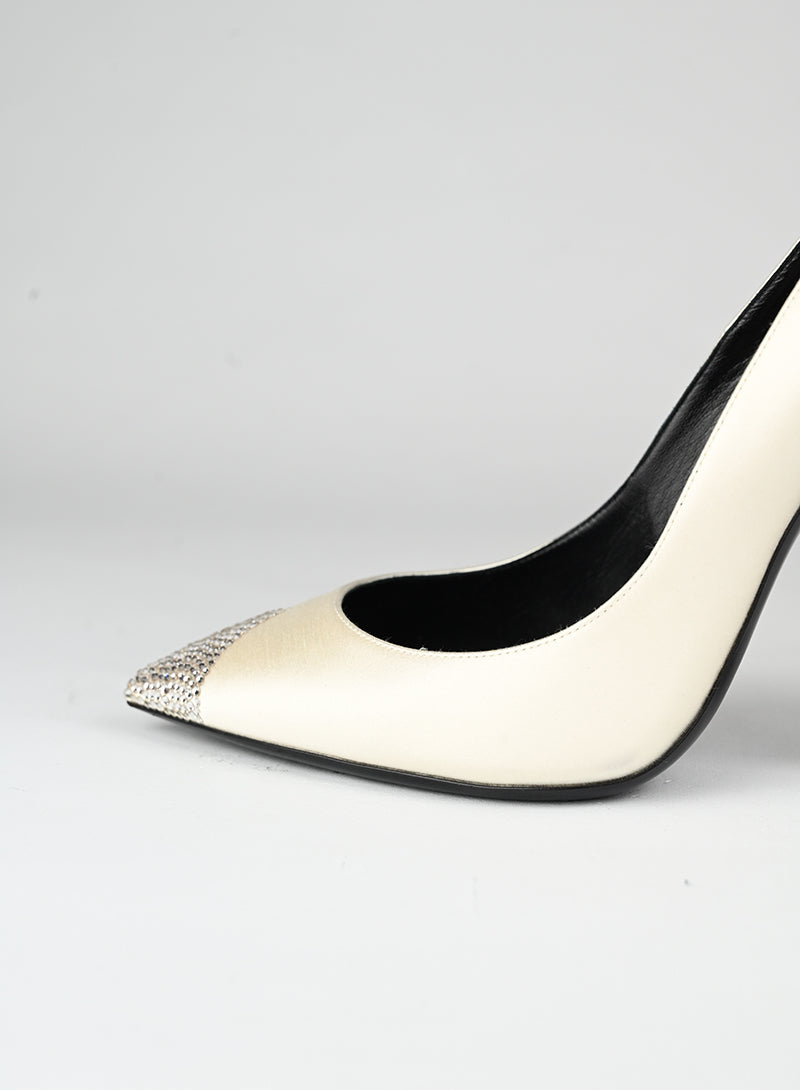 Saint Laurent Décolleté bianche con glitter - N. 39