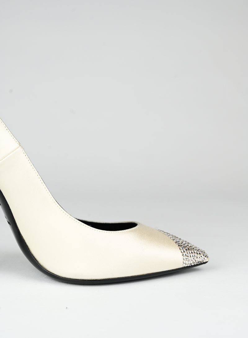 Saint Laurent Décolleté bianche con glitter - N. 39
