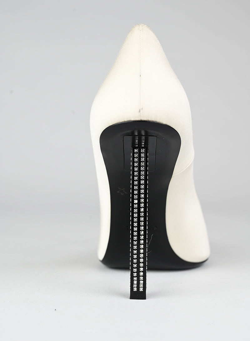 Saint Laurent Décolleté bianche con glitter - N. 39