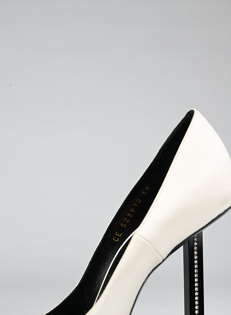 Saint Laurent Décolleté bianche con glitter - N. 39