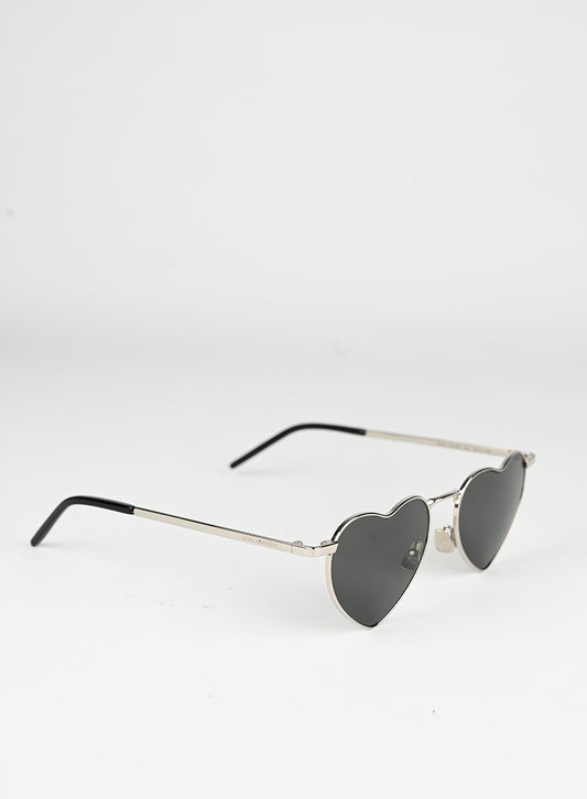 Saint Laurent Occhiali a cuore neri