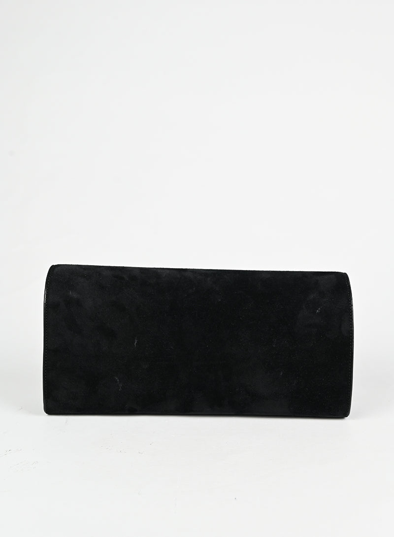 Saint Laurent Borsa Kate in suede nera