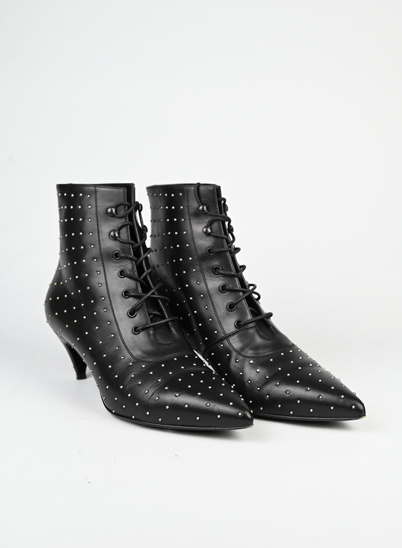 Saint Laurent Stivaletti in pelle nera - N. 37