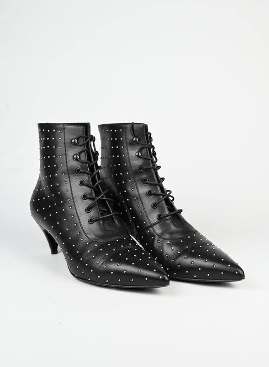 Saint Laurent Stivaletti in pelle nera - N. 37
