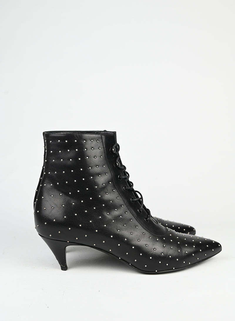 Saint Laurent Stivaletti in pelle nera - N. 37