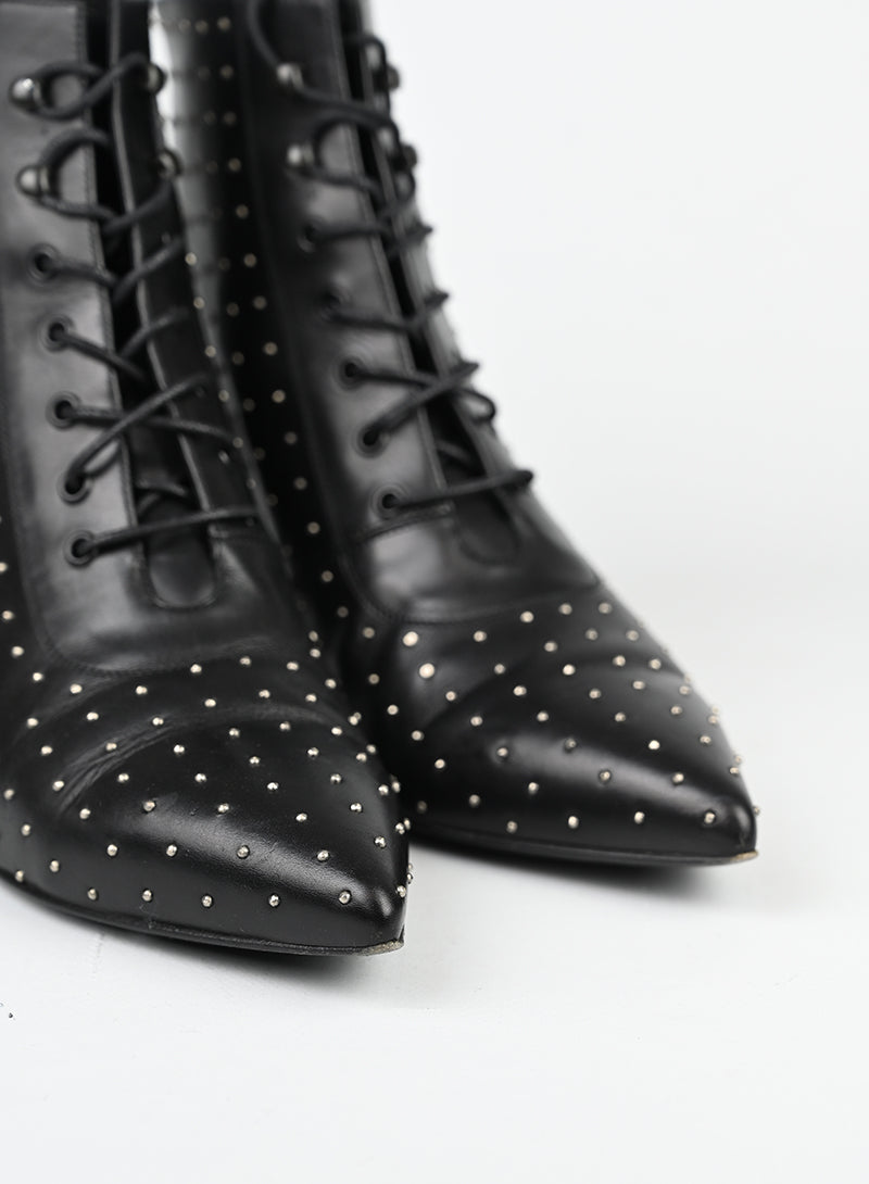 Saint Laurent Stivaletti in pelle nera - N. 37