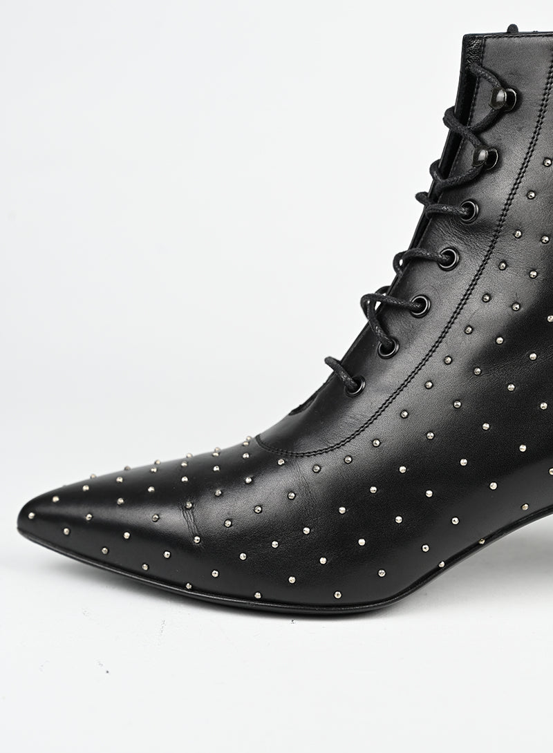 Saint Laurent Stivaletti in pelle nera - N. 37