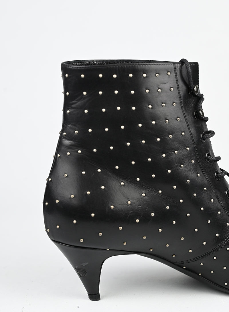 Saint Laurent Stivaletti in pelle nera - N. 37