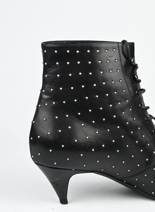 Saint Laurent Stivaletti in pelle nera - N. 37