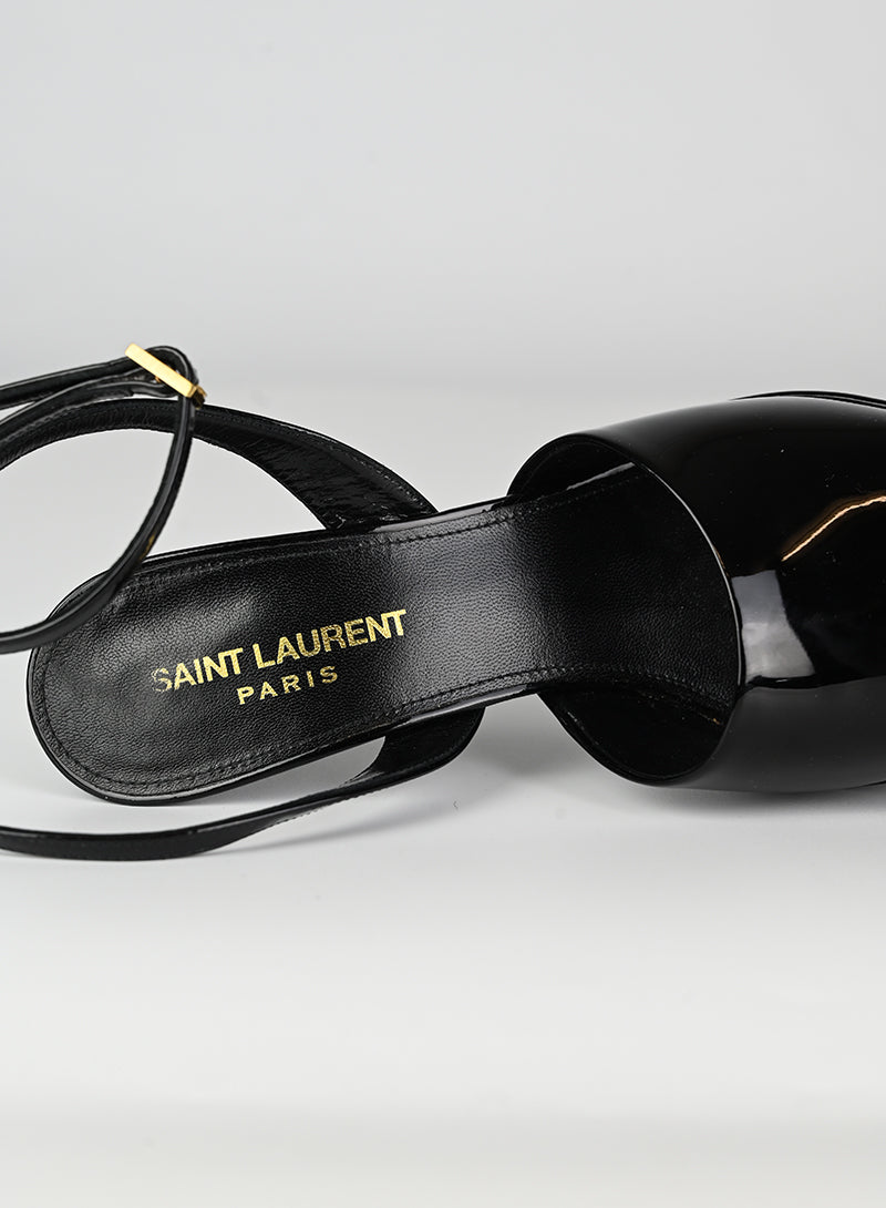 Saint Laurent Sandali con plateau neri - N. 37  ½