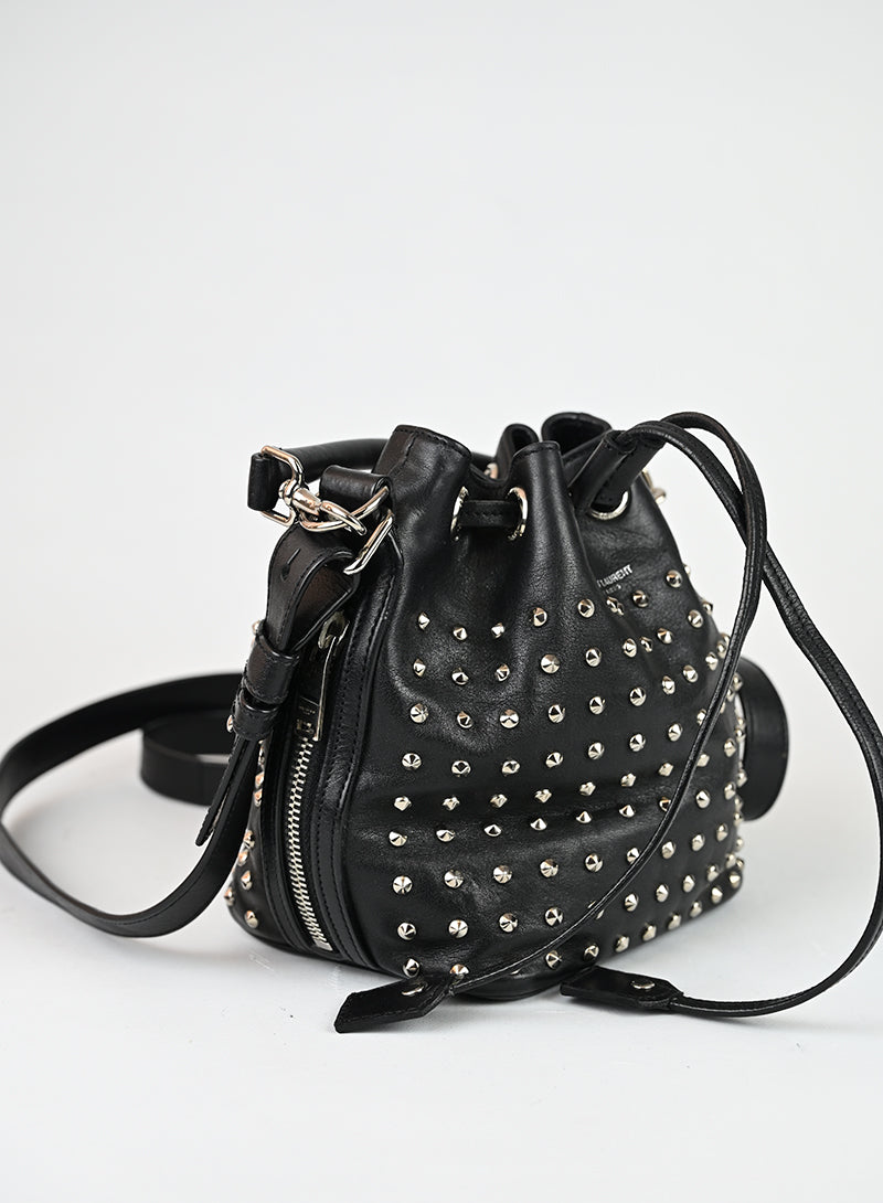 Saint Laurent Borsa a secchiello in pelle nera