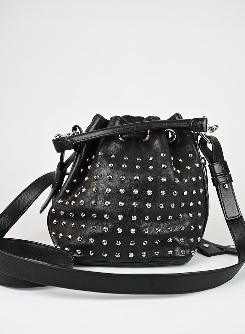 Saint Laurent Borsa a secchiello in pelle nera