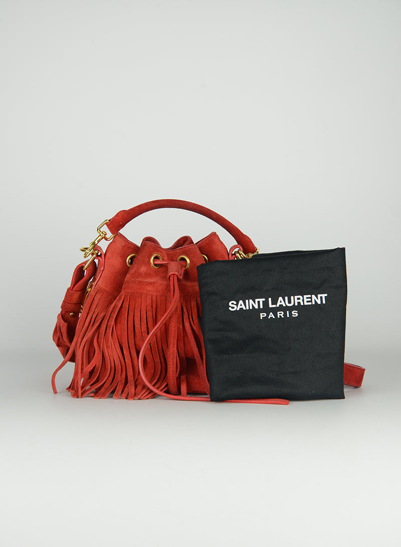 Saint Laurent Secchiello Emmanuelle rosso