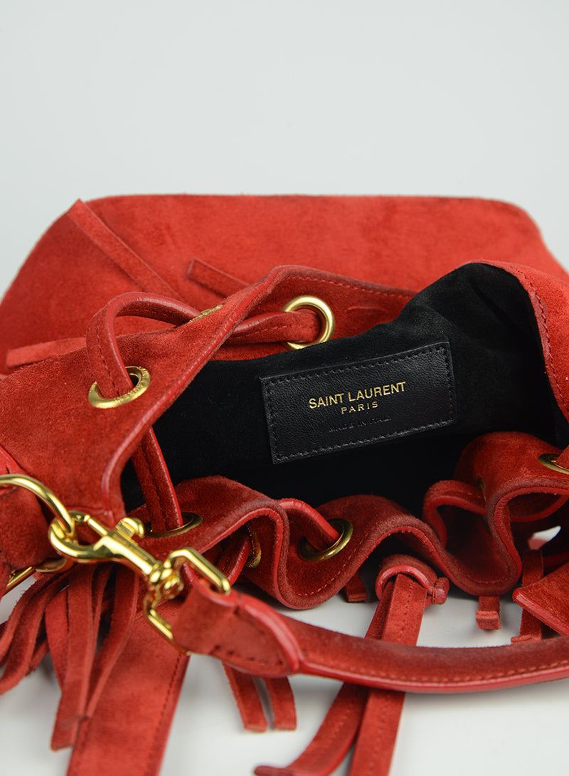 Saint Laurent Secchiello Emmanuelle rosso