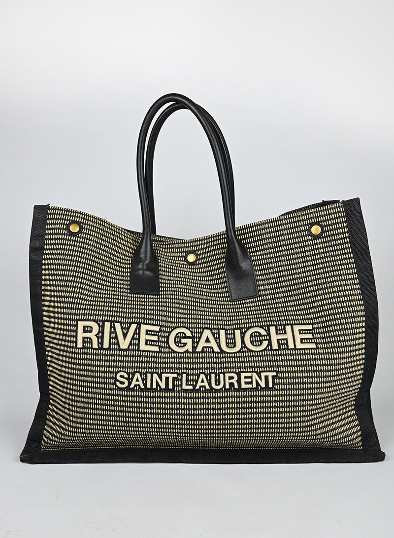 Saint Laurent Borsa Shopper Rive Gauche nera