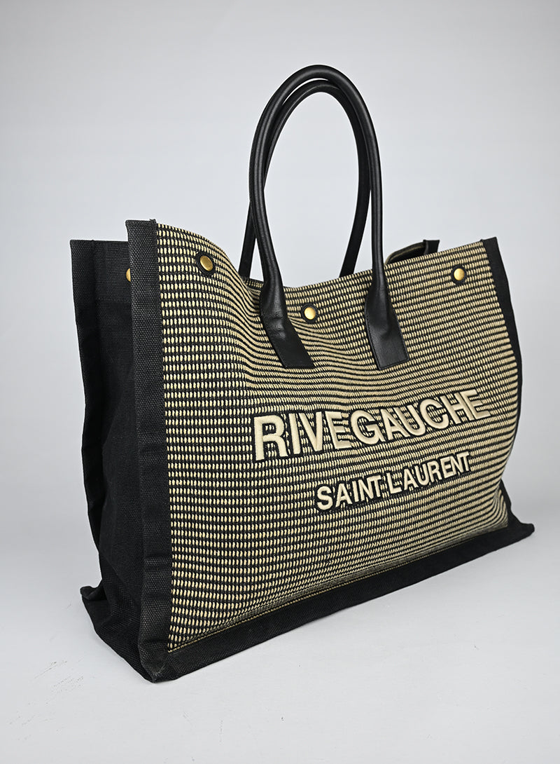 Saint Laurent Borsa Shopper Rive Gauche nera
