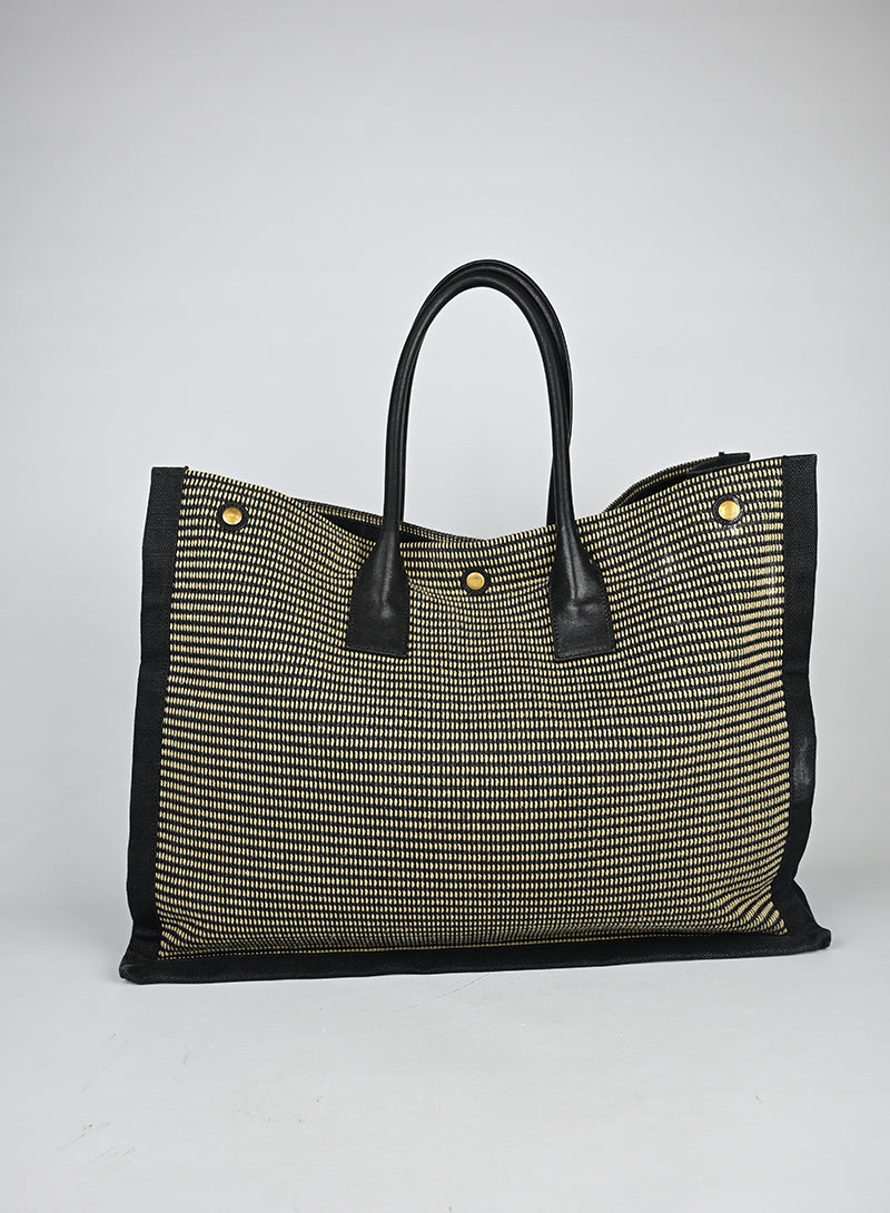 Saint Laurent Borsa Shopper Rive Gauche nera