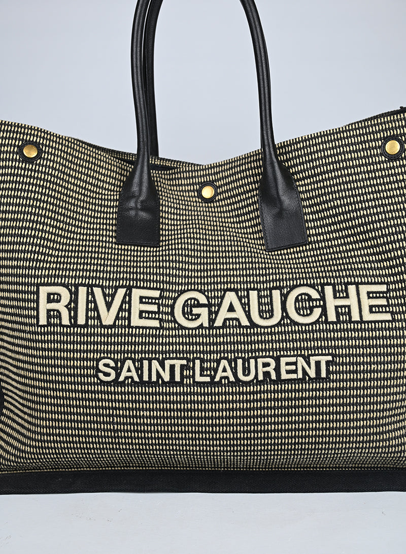 Saint Laurent Borsa Shopper Rive Gauche nera