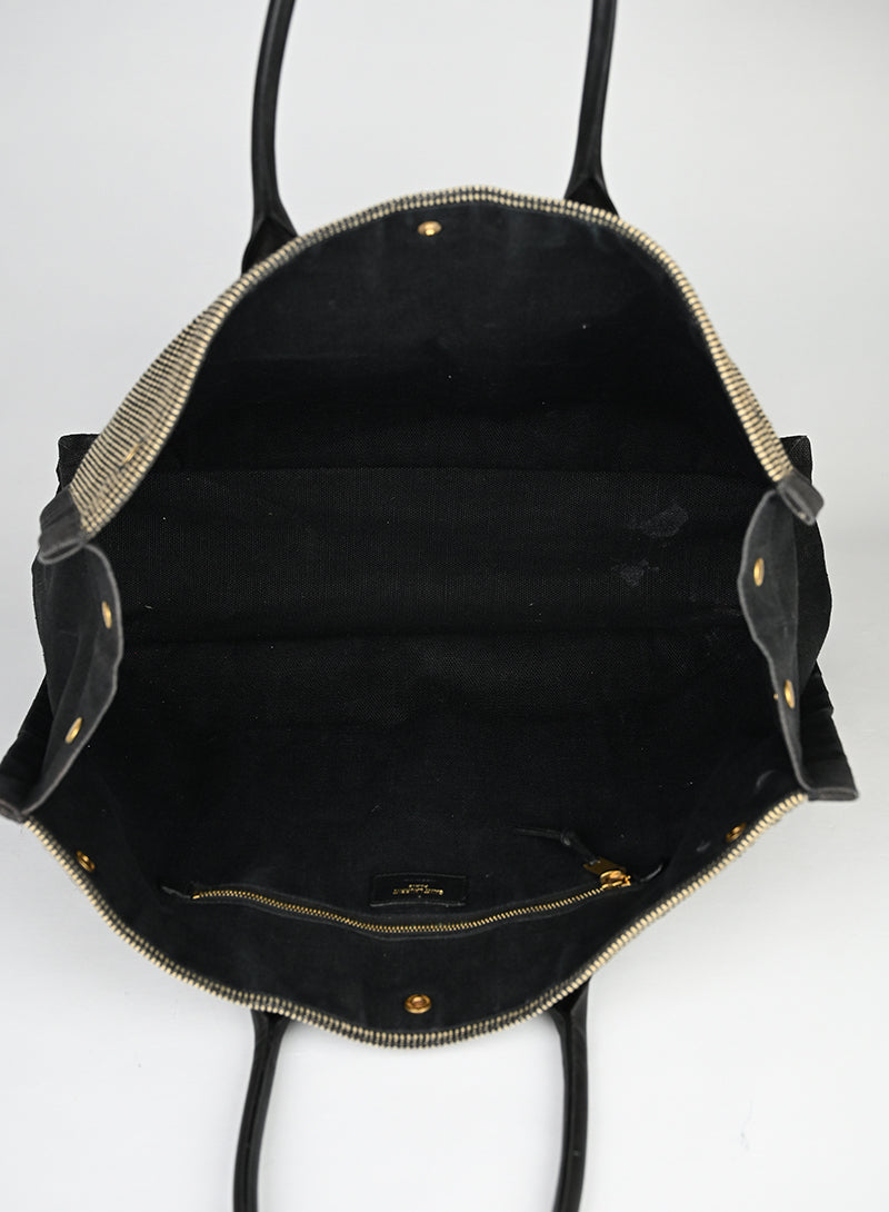 Saint Laurent Borsa Shopper Rive Gauche nera