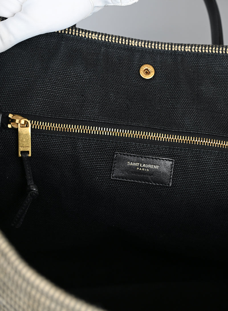 Saint Laurent Borsa Shopper Rive Gauche nera