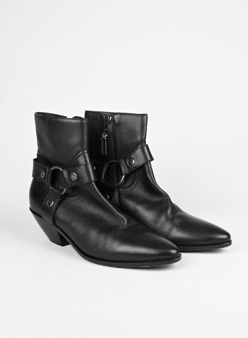 Saint Laurent Stivaletto Wyatt in pelle nera - N. 38