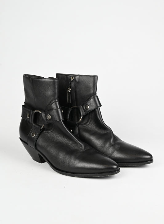 Saint Laurent Stivaletto Wyatt in pelle nera - N. 38