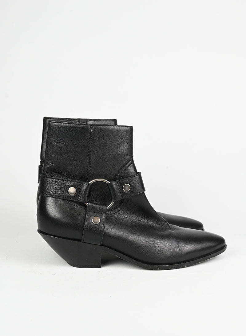Saint Laurent Stivaletto Wyatt in pelle nera - N. 38