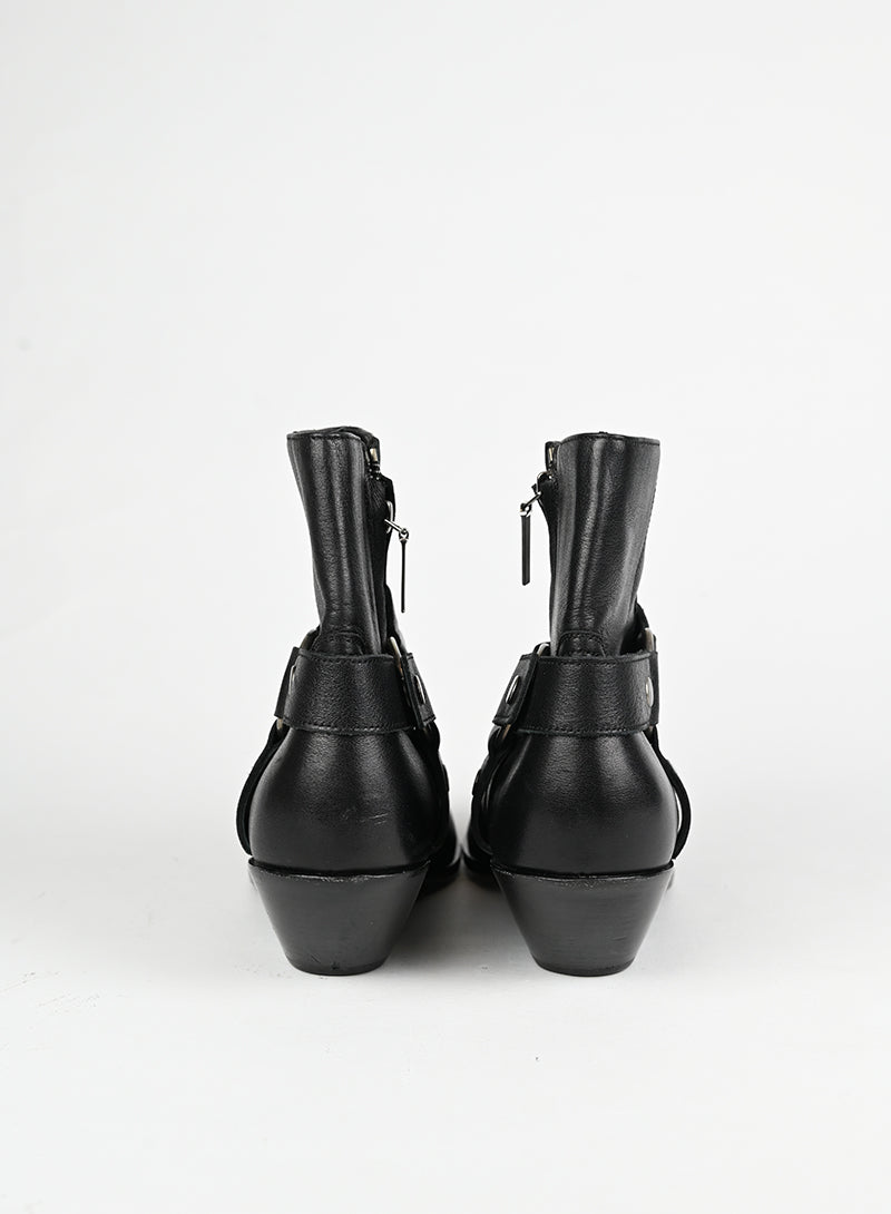 Saint Laurent Stivaletto Wyatt in pelle nera - N. 38