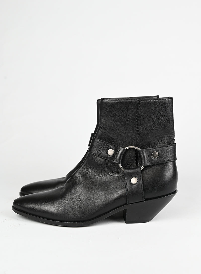 Saint Laurent Stivaletto Wyatt in pelle nera - N. 38