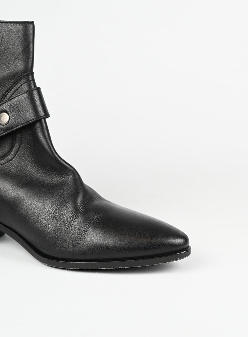 Saint Laurent Stivaletto Wyatt in pelle nera - N. 38
