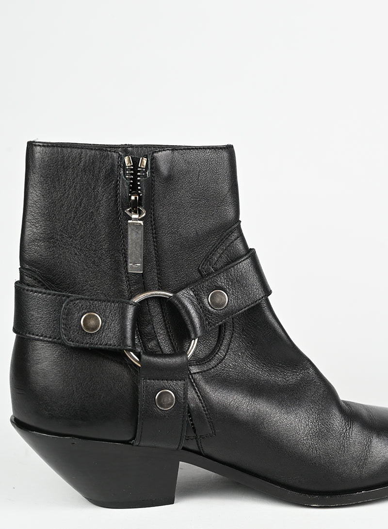 Saint Laurent Stivaletto Wyatt in pelle nera - N. 38