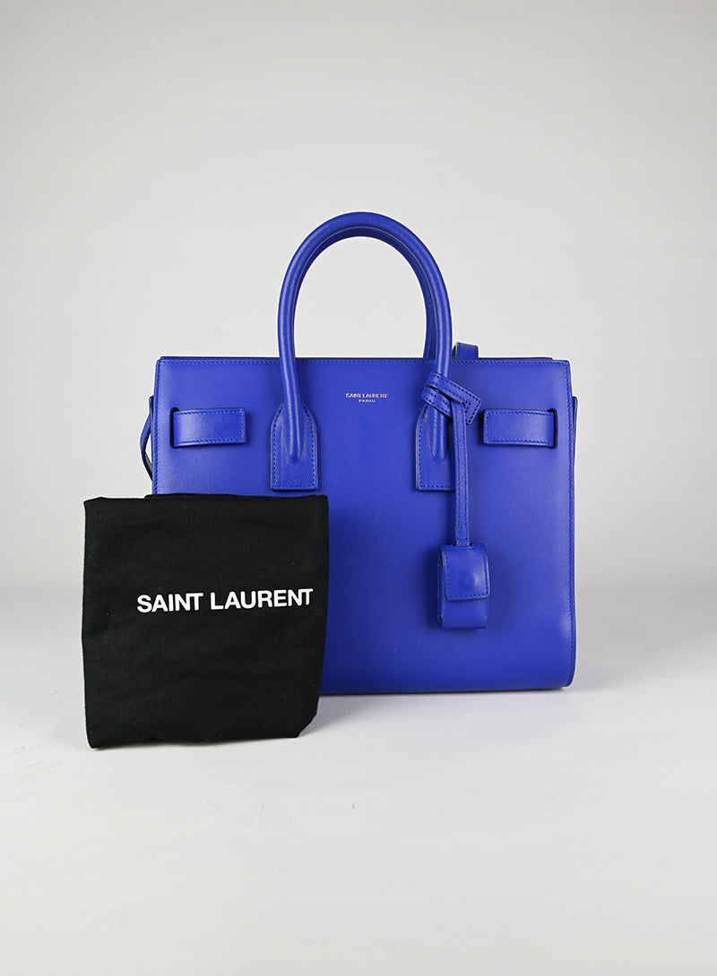 Saint Laurent Borsa Sac de Jour Baby blu