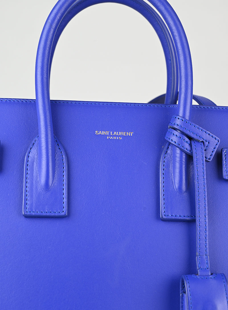 Saint Laurent Borsa Sac de Jour Baby blu