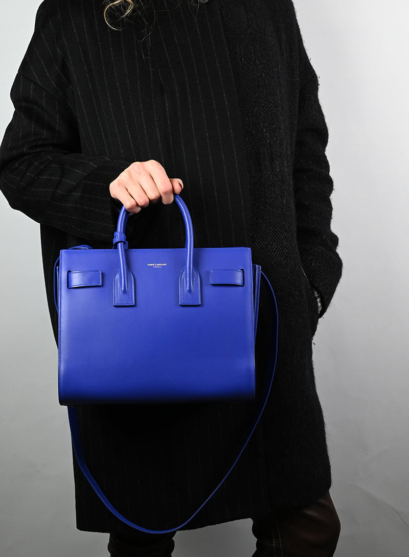 Saint Laurent Borsa Sac de Jour Baby blu