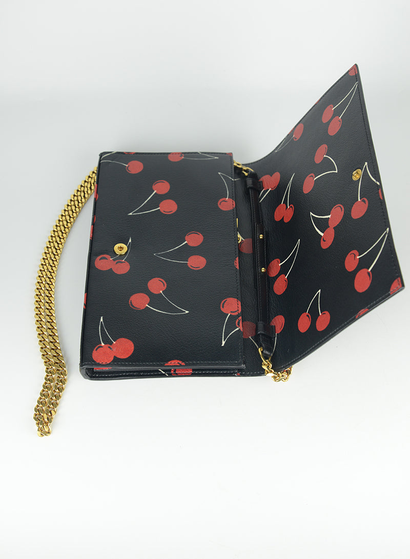 Saint Laurent Pochette con ciliegie