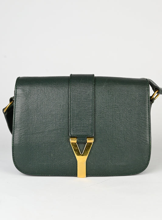 Saint Laurent Borsa Chic in pelle verde