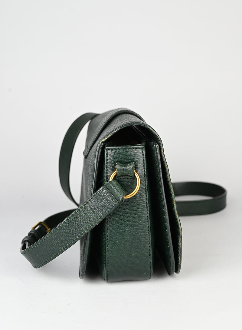 Saint Laurent Borsa Chic in pelle verde