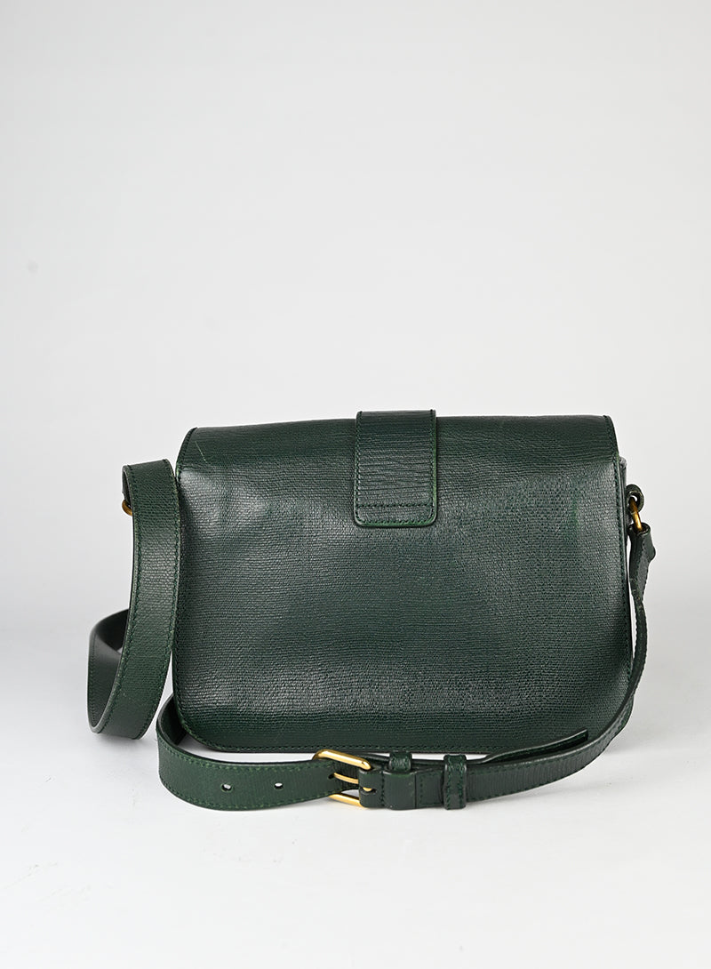 Saint Laurent Borsa Chic in pelle verde