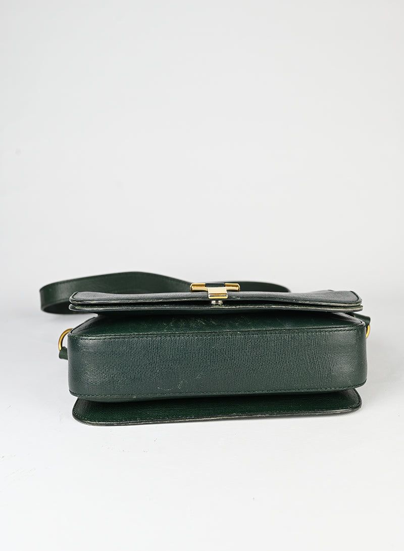 Saint Laurent Borsa Chic in pelle verde