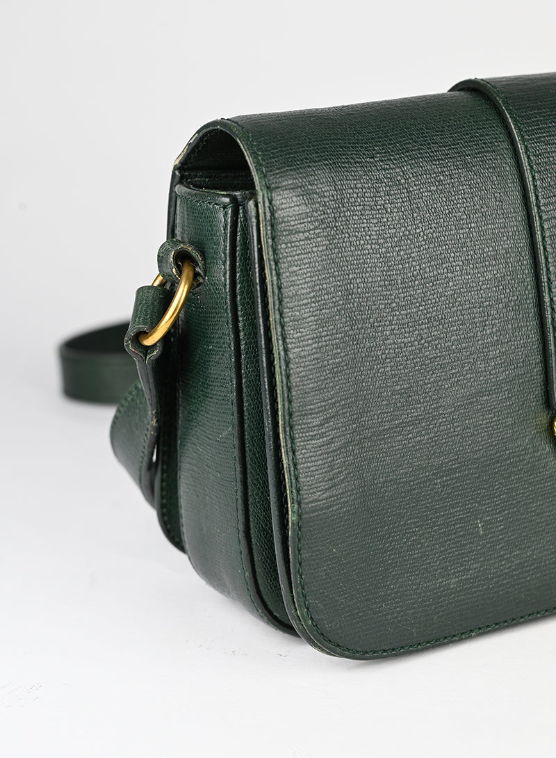 Saint Laurent Borsa Chic in pelle verde