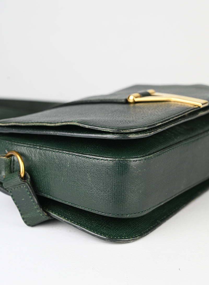 Saint Laurent Borsa Chic in pelle verde